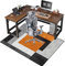 ZHXQ Desk Chair Mat For Hardwood Floor Gaming Chair Mat Office Chair Mat For Hardwood Floors Carpet Wooden Floors Durable Non-Slip Soft Floor Protector Office Chair Mat 80 x 100 CM