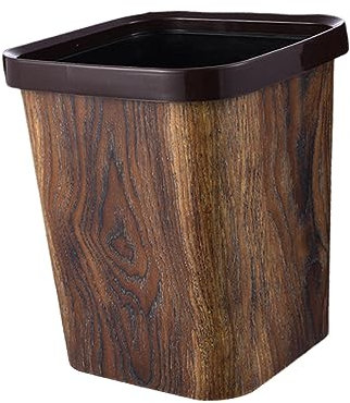 MagiDeal Contenedor de Basura, Cubo de Basura Interior, Sin Tapa, Papelera Grande Y Duradera, Cubos de Basura para Inodoro, para Baño, Hogar, Dormitorios, Cuadrado 12L