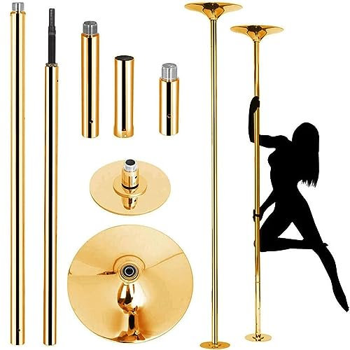 GEJLELDS Barre de Pole Dance Barre Professionnelle Portable Hauteur Réglable 223-274 cm Diamètre 45mm pour Sport Exercice Fitness Charge Max 200 KG