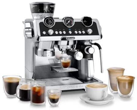 De'Longhi La Specialista Maestro EC9865.M, Máquina de Café Expreso Manual con Tecnología Sensor Grinding, LatteCrema Hot, Cold Brew, Espumador Leche Automático y Manual, 1450W, Metal