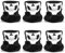SKHAOVS 6 Stück Totenkopf Maske, Multifunktionstuch, Bedrucktes Halstuch, Ghost Call of Duty, Halloween Gesichtstuch, Vielfalt Bandana für Laufen Wandern Motorrad Cosplay (Schwarz)