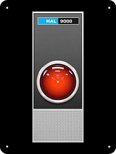 Blechschild für 20,3 x 30,5 cm Metallschild – HAL 9000 von 2001 Weltraum Odyssey Reproduktion