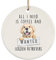 Weihnachtsbaumschmuck 7.3 cm, Golden Retriever Gesucht Lustig Christbaumschmuck Anhänger Ideal Runde Keramik Ornament Elegant Weihnachtsanhänger Für Party Holiday Weihnachten