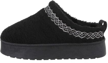 Ital Design Damen Stiefeletten mit flacher Sohle, runde Spitze