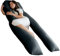 Charcoal 9ft U Shaped Pregnancy Pillow | Cuddle Cushion Maternity Pillow For Pregnant Women | Full Body Support Long Pillows for Sleeping (9ft Pillow, Charcoal)
