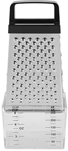 iFutniew 4 Sided Blades Cheese Vegetables Grater Carrot Cucumber Slicer Cutter Box Container Stainless