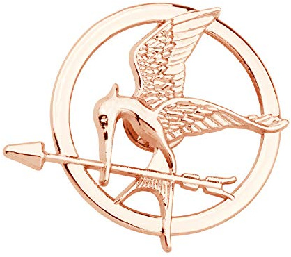 KEYCHIN Brosche aus dem Hunger-Film, inspiriert vom Hunger-Film, inspirierte Geschenke, Katniss-Vogel, Requisite für Filmfans, 4.7*cm(1.85inch)*4.2cm(1.65inch), Kupfer