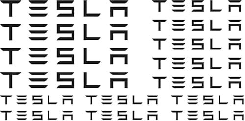 Hicsticayt Fit for Tesla Bremssattel Aufkleber auf Abziehbilder (schwarz)