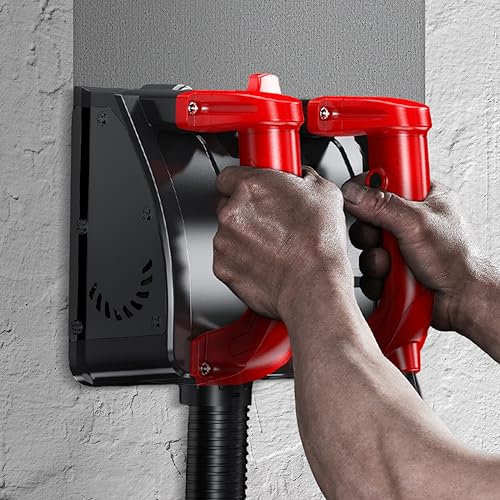 VonVVer Smerigliatrice per calcestruzzo, 160 mm, fresatrice per calcestruzzo, 1680 W, smerigliatrice per muri, smerigliatrice a secco a mano, con aspirazione