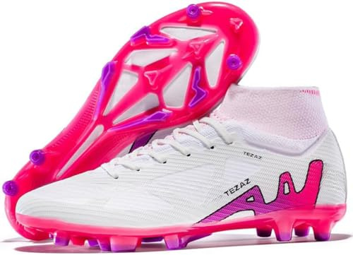 Kmrlofiy Crampon Foot Homme Chaussures de Football Professionnel Antidérapant Athlétisme Entrainement Football de Crampon Sport (KBA-K25, 40EU)