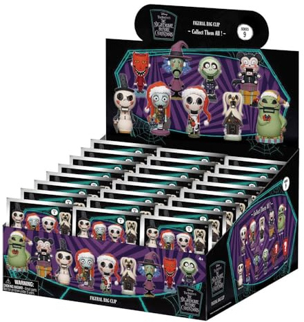 Nightmare Before Christmas 3D Foam Bag Clips Series 9 von Monogram – 6 cm Blindbag Sammelfiguren - Taschenclip Anhänger - Anime Schlüsselanhänger