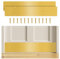 2 Pieces Door Kick Plate for Exterior Door: Mineye 8 X 34 - Kick Plate for Bottom of Door, Front Door Kick Plate with Screws for Interior or Exterior Anti Scratch Door Protection, Gold