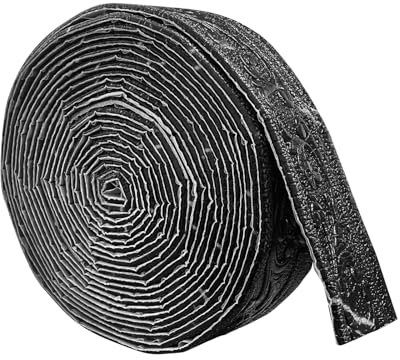 YushengTai Zierleisten Selbstklebend Schwarz, Bordüre Selbstklebend 10m x 8cm x 4mm, Stuckleisten Wand Tapetenbordüre, Anti-Kollisions Fliesen Bordüre Wasserdicht Wandbordüre für Linien, Decken, Ecken