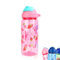 MHwan Botella Agua Niños, 600ml Robusta e Irrompible, Botella con Pajita Niños, Hermosa Cantimplora Infantil Adecuada para Viajes Escolares, Portátil Botellas de Agua para Niños, Sin BPA