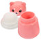 NOLITOY Puderquaste Körperpuderbehälter mit Puff Wasserflasche babymilchpulverbehälter milk powder container Aufbewahrungsflasche für Babypuder Talkumpuder synthetischer Schwamm Rosa