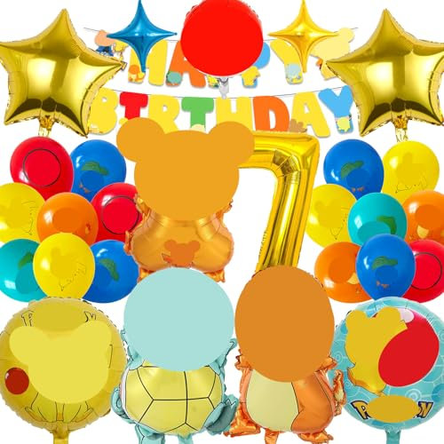 MODEQQ 27 Stück Geburtstagsdeko, Luftballons Geburtstag Set, Party Deko Ballons Set für Geburtstag