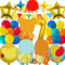 MODEQQ 27 Stück Geburtstagsdeko 7 Jahre Junge Mädchen, Luftballons Geburtstag Set, Kindergeburtstag Folienballon, Party Deko Ballons Set für Kindergeburtstag (7)