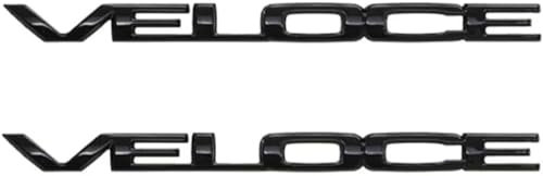 Car Lettering Decorazione Logo Veloce, per Alfa Romeo Giulia Stelvio Sostituzione Logo Adesivo 3D per Auto,Black