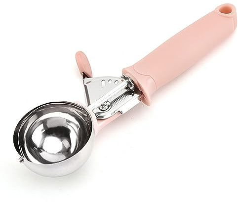 Cuchara de pala de hielo de acero para tortas de arroz y popsil, herramienta de puré de patatas