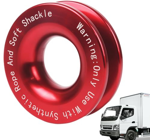 Weicher Schäkel-Recovery-Kit: strapazierfähiges synthetisches Seil, hochfestes Fasergewebe, leichtes und flexibles Design, Schutzabdeckung | Offroad-Ausrüstung mit D-Halterung