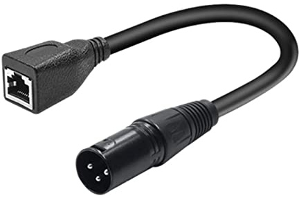 XLR 3 Pin to RJ45 Adapter Cable for Moving Heads lights Dmx Console Stage