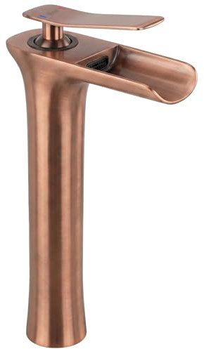 Rea - Waschbeckenarmatur Laguna High - Gebürstetes Kupfer - Messing - 9x20x30 cm