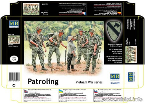 Master Box MB3599 - Patroling, Vietnam Figuren
