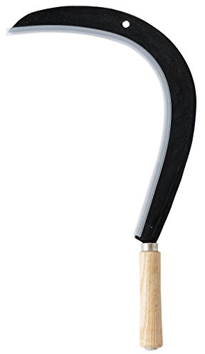 Leborgne, Faucille Broussailles Droite 55 cm Noir, Outil de Jardinage Idéal pour Élagage et Entretien des Jardins, Lame en Acier Durable, Conception Ergonomique pour un Confort Optimal