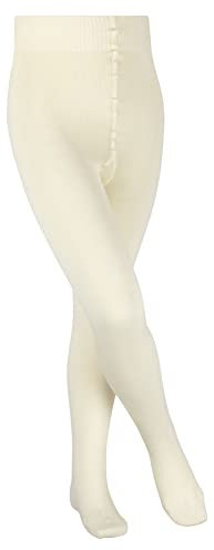 FALKE Comfort Wool K Ti laine épais unis 1 paire, Collants Mixte enfant, Blanc Wool White 2060, 110-116
