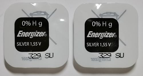 2 pc 329 SR731SW Silberoxid Batterie Energizer 1,55 V