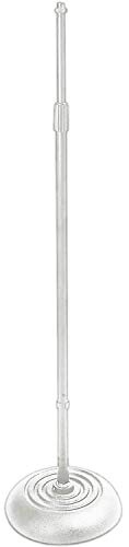 OnStage On-Stage MS7201QTR Quarter Turn Round Base Microphone Stand, White