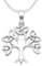 Heather Needham Sterling Silver Yggdrasill Life Tree Necklace on Silver chain - Life Tree Pendant - Celtic Pendant. SIZE: 19mm x 18mm. 8099. Gift Boxed.