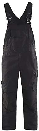 Blaklader 26951330 LÄTZCHEN-OVERALL MIT STRETCH, Schwarz/dunkelgrau, grootte C56