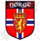 NORWEGEN Norwegisches Schild NORGE 100mm Auto & Motorrad Aufkleber, Vinyl Sticker