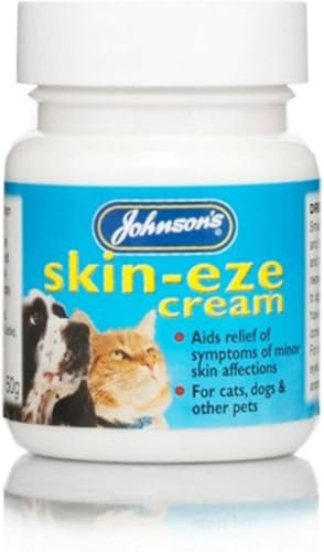 Johnson's Dog Cat Skin Cream Skin-Eze Soothes Minor Skin Problems & Irritations (Skin Eze)