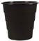 Office Products Model 19054621-05 Abfallkorb Papierkorb 16 Liter Kunststoff Mülleimer Design Abfallbehälter rund Für Büro Küche; 1 Stück Schwarz Elegant und Praktisch Stabil Maße: 30,8 x 31 x 30,8 cm