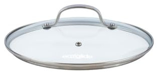 Eaziglide Tapa de cristal fabricada en vidrio resistente al calor hasta 260 °C, para sartenes eaziglide de de 24 cm, IM1045