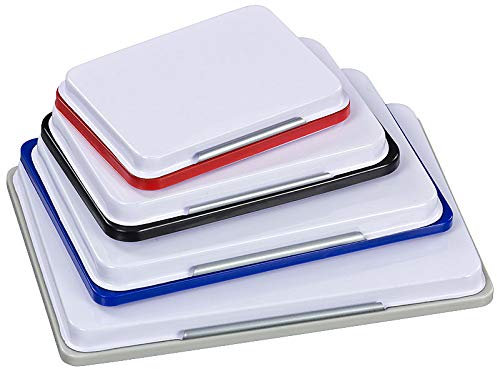 Stempelkissen Metallgehäuse, Grösse und Farbe zur Wahl (BRAUN, 6,5 x 10,5 cm (Abdruckmass))