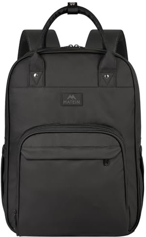 MATEIN Nurse Bag for Work Backpack Womens,Work Bags for Women 15.6 inch Medical Bag with Waterproof Padded Medical Versatile Tote for Clinical,College, Includes Removable Organizer,Black