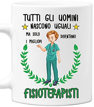 Incidiamo Tazza Fisioterapista divertente Mestieri Tutti gli uomini nascono uguali, ma solo i migliori diventano fisioterapisti tazza mug divertente mestieri