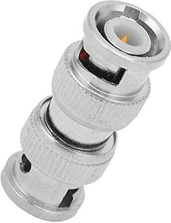 Tyenaza BNC-Stecker auf BNC-Stecker, 2 Stück M/M-Koaxialstecker RF-Adapter für CCTV-Überwachungskamera
