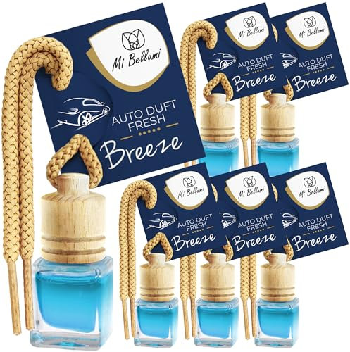 Mi Bellumi Autoduft Neuwagen - Eukalyptus, Minze, Salbei - Neu Auto Duft Innenraum - Duft Für Auto Lufterfrischer Neuwagenduft - Neuwagengeruch - New Car Parfum Auto Düfte Fläschchen Zum Anhängen