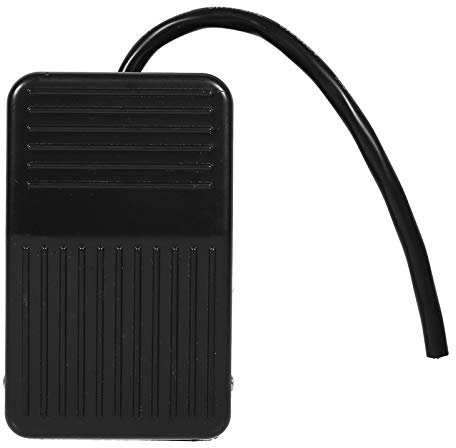 Joyzan Interruttor Pedal, Pedale Macchina Cucire Interruttore On Off Chitarra Pulsante Momentaneo Antiscivolo Lampada Terra Linea Istantaneo Piantana Tastiera Pneumatico Comando Potenziometro