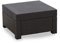 Keter Lounge Gartentisch Provence in Braun 58x58 cm I Stilvoller Loungetisch für Balkon & Terasse - Wetterfest & Robust I Premium Balkontisch in Rattan-Optik