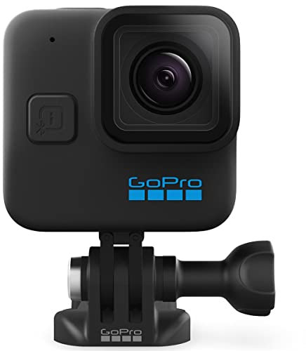 GoPro HERO11 Black Mini - Compact Waterproof Action Camera with 5.3K60 Ultra HD Video, 24.7MP Frame Grabs, 1/1.9 Image Sensor, Live Streaming, Stabilization