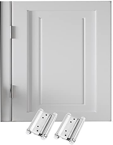 GOCHUSX Cafe Swinging Doors, Indoor Vorgefertigte Louvered Salon Swing Door Mit Auto Close Features Batwing Bar Tür, Für Terrasse Emporium (Farbe : Weiß, Größe : A-75X85CM)
