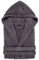 TRAMAS+ Peignoir de Bain 100% Coton Homme et Femme, 450g, Capuche, Ceinture Ajustable, 2 Poches, Haute Absorption, Doux et Confortable, Certifié OEKO-TEX - XXL, Gris Perla