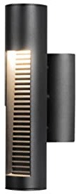 Konstsmide Outdoor Wall Light Mains Powered/Udine Down/LED High Power 1 x 12 W Lamp/Clear Acrylic/Aluminium/IP44/Outside Light Anthracite