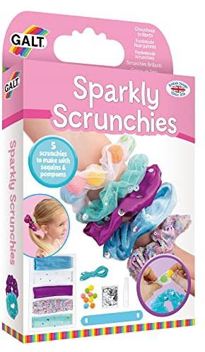 Galt Toys, Sparkly Scrunchies, Craft Kits for Kids, Ages 5 Years Plus