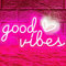 HOHOSIGN Good Vibes Neon Sign Neon Light Sign Pink neon Signs Neon Wall Light Neon Lights for Bedroom Good Vibes Neon Lights LED Sign Personalised Neon Light Signs for Girls Bedroom Wall Game Room Bar